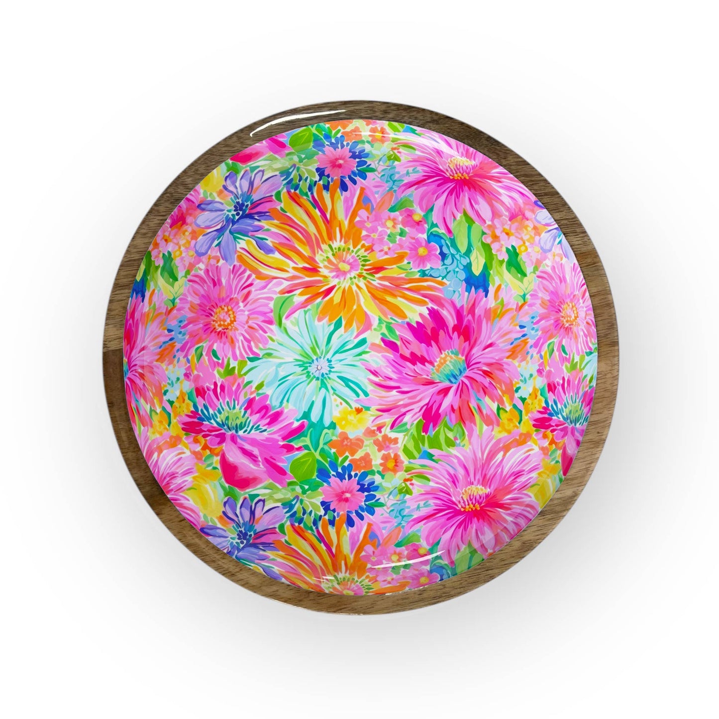 My Casita - Bright Floral Round Trays (10" in Pack of 2) 7-12-B