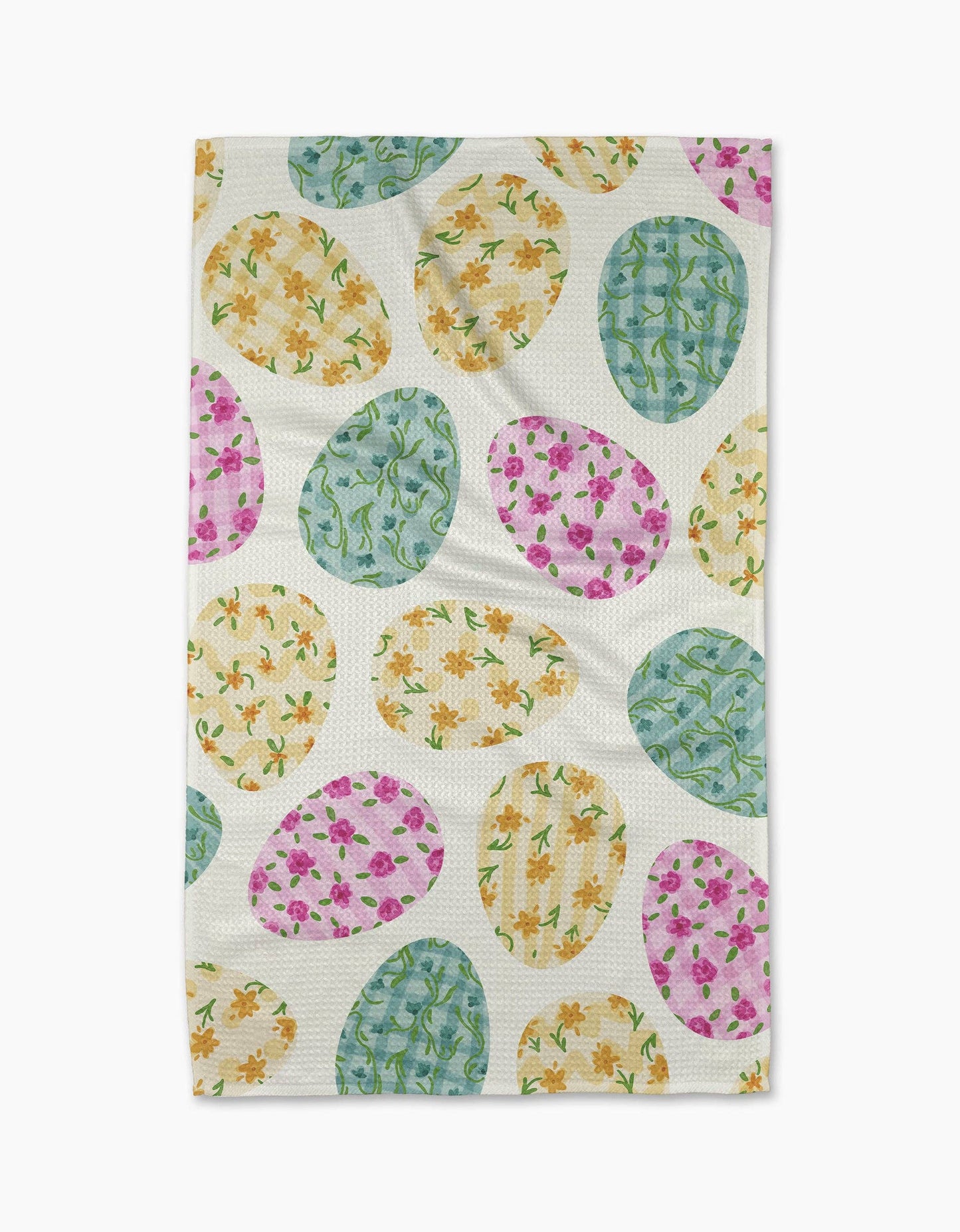 Geometry - Colorful Easter Eggs Tea Towel