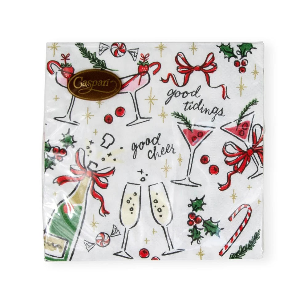 Let's Be Merry Cocktail Napkin