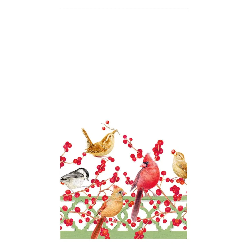 Winter Birds and Berries Cocktail Napkins