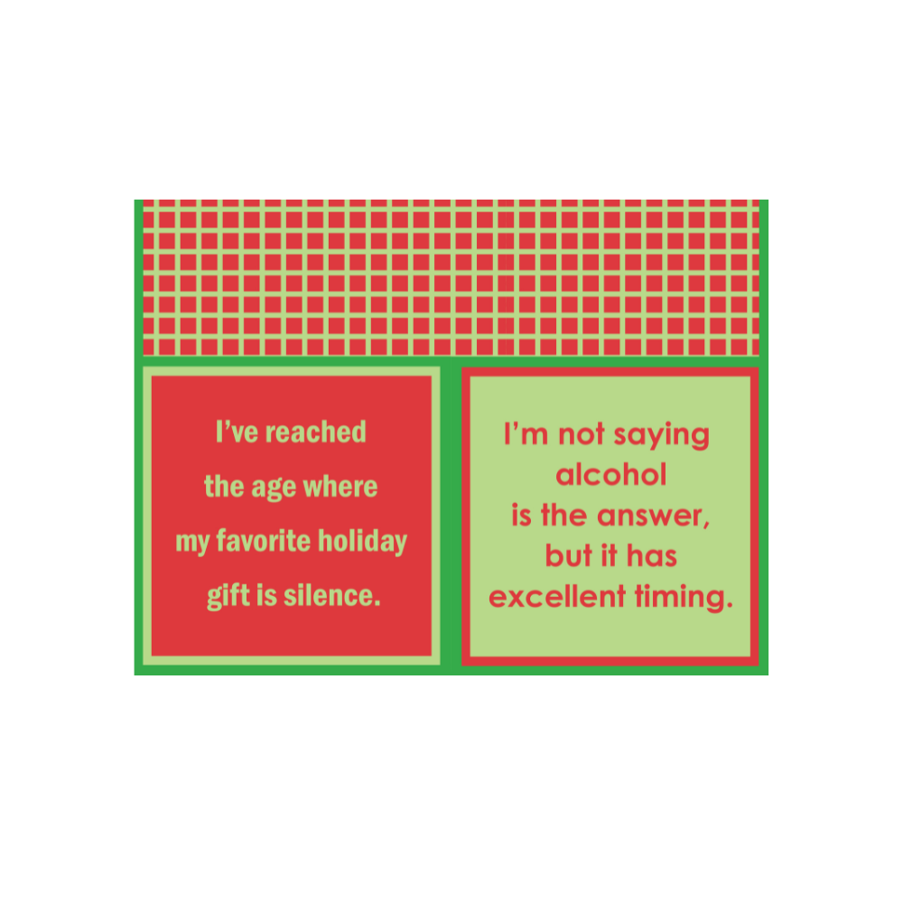 Drinks on Me - NAPKIN Xmas Alcohol Is The Answer | Funny Christmas Gift