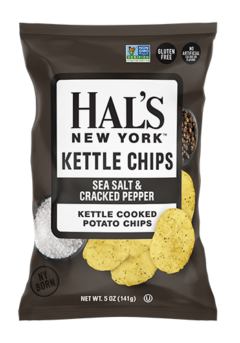 Hal's New York - Hals NY Sea Salt & Cracked Pepper Chips, 5 oz