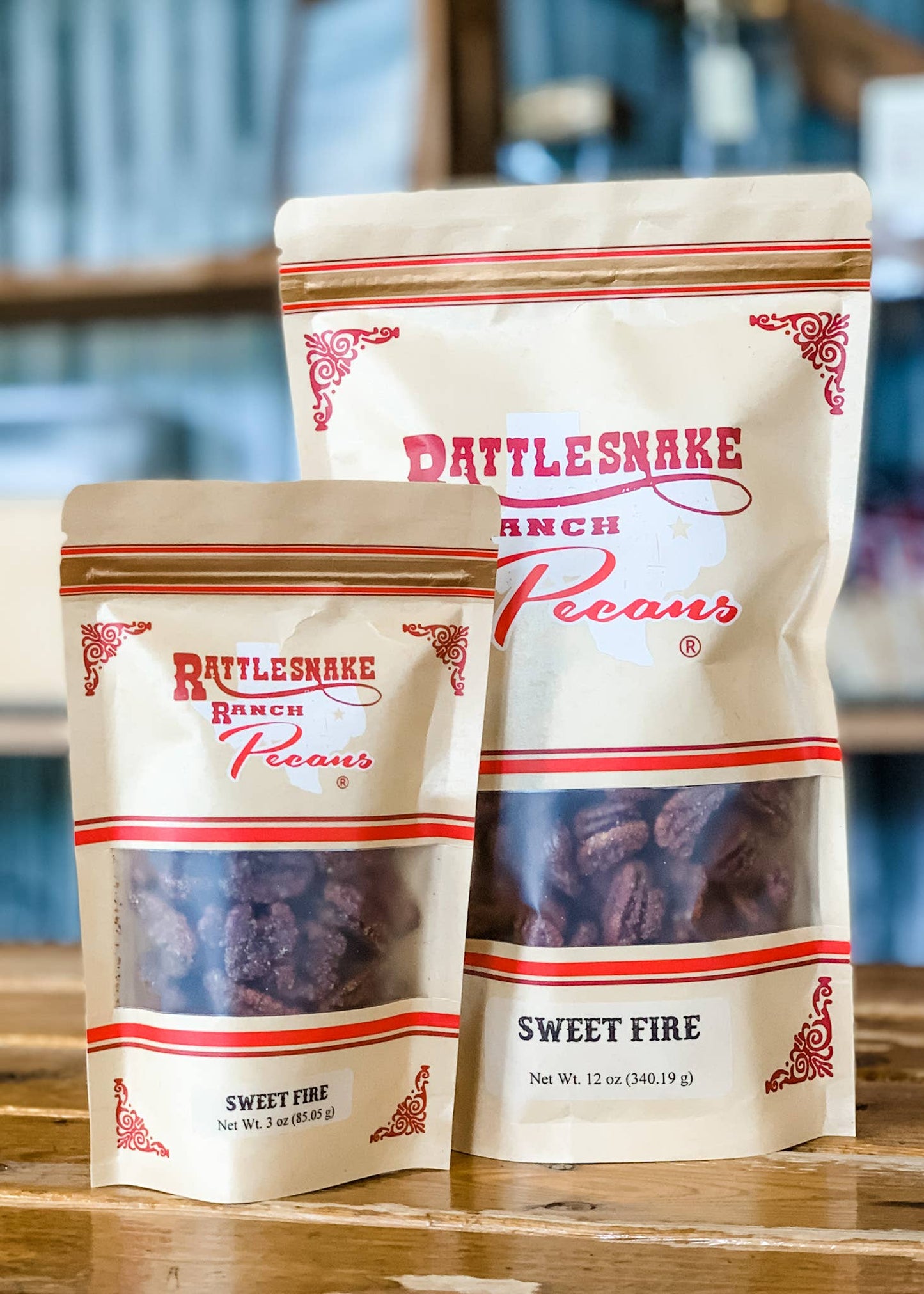 12 oz. Sweet Fire Pecans Kraft Bag