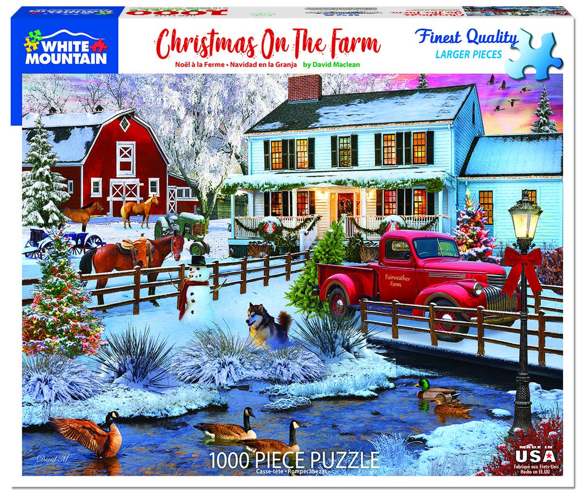 Christmas on the Farm - 1000 Piece Jigsaw Puzzle