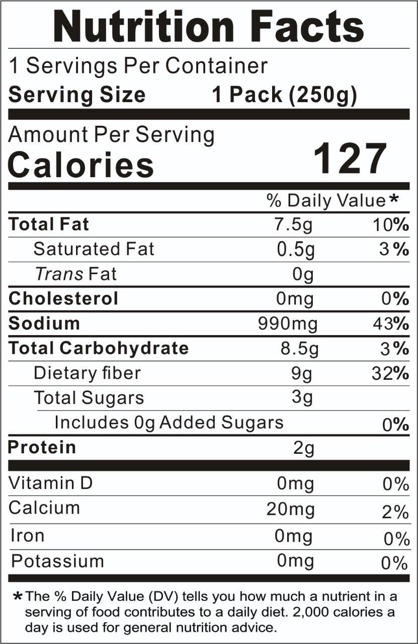 Sichuan Konjac Noodles -Low Carb & Low Calories 8.82 oz