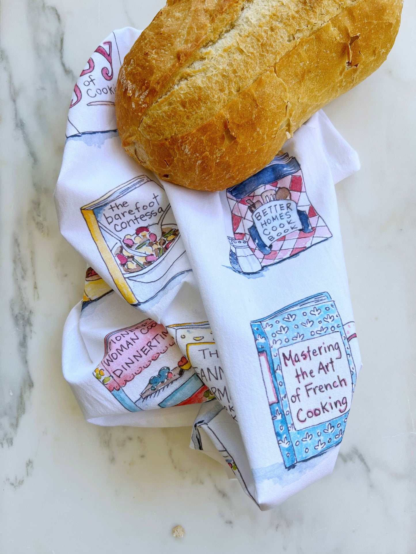 Cookbooks Tea Towel