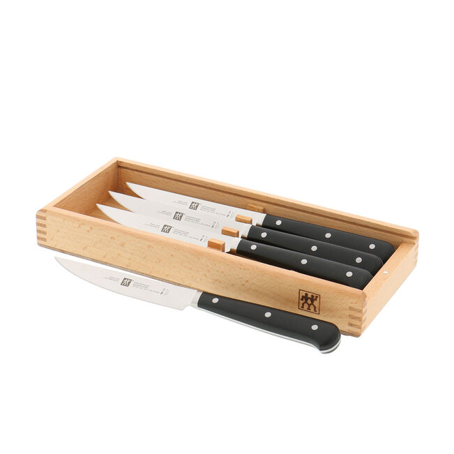 Porterhouse 4-pc Steak Knife Set in Beechwood Box