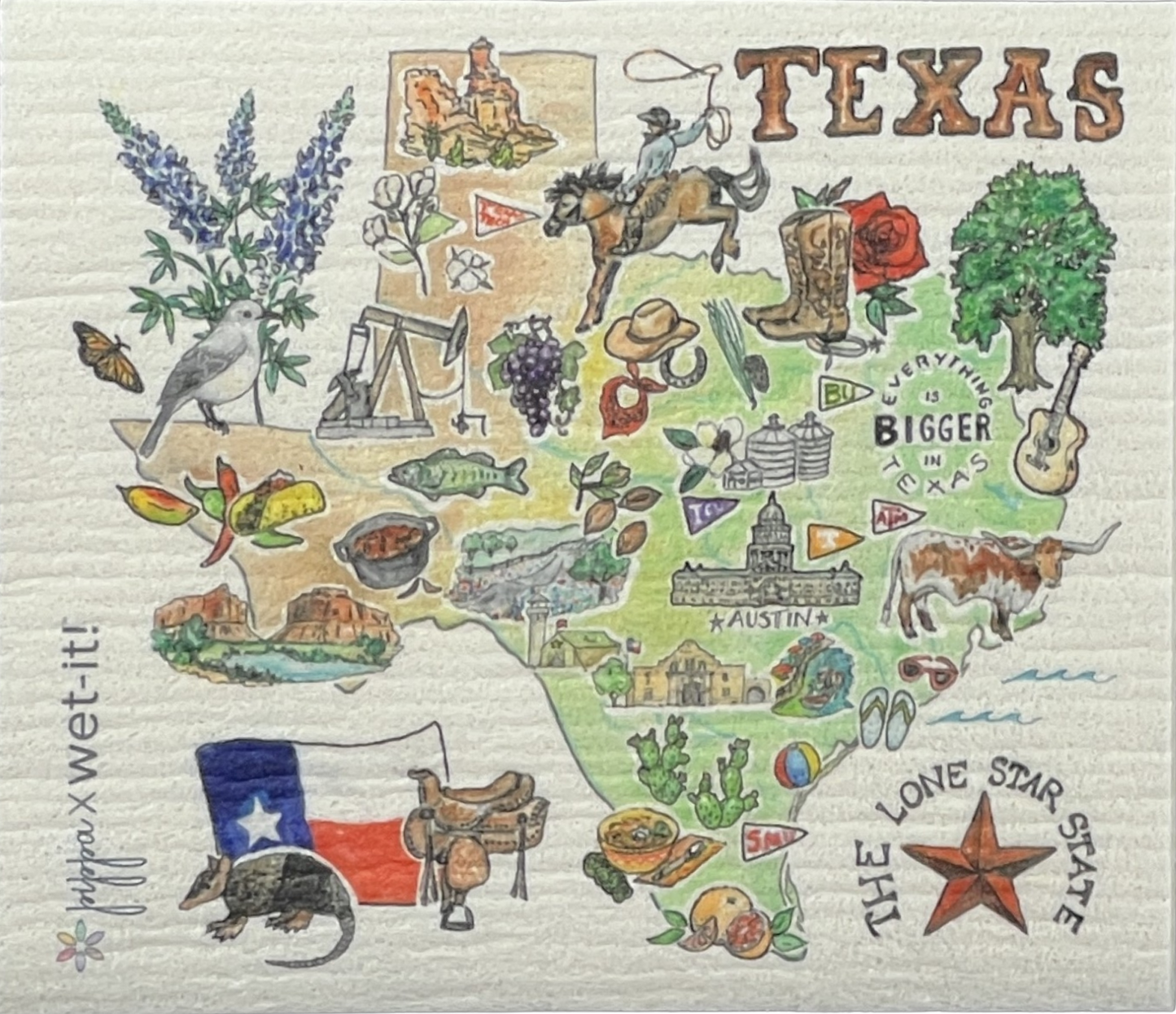 Texas Wet-it Swedish Dish Cloth