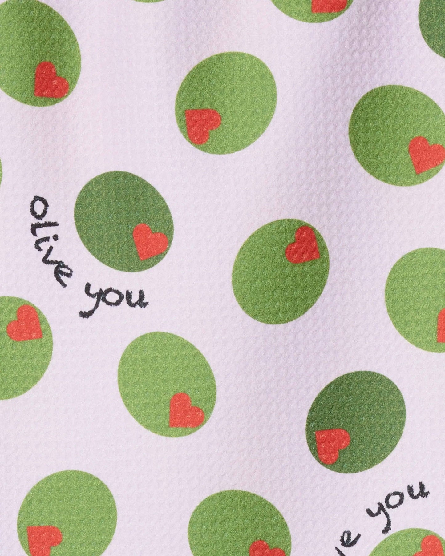 Geometry - Olive You Bar Towel