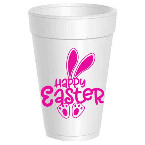 Sassy Cups - Happy Easter Bunny Ears and Feet - 10 pack