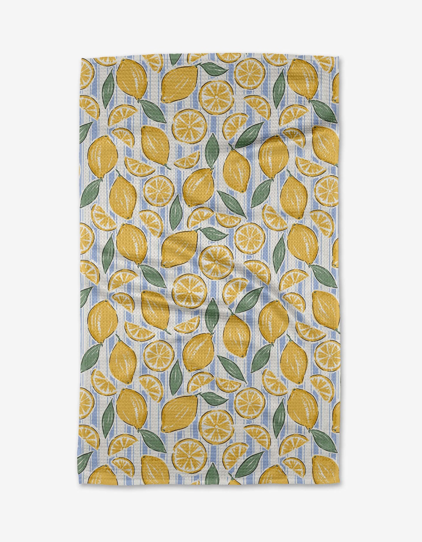 Sour Lemon Stripes Tea Towel
