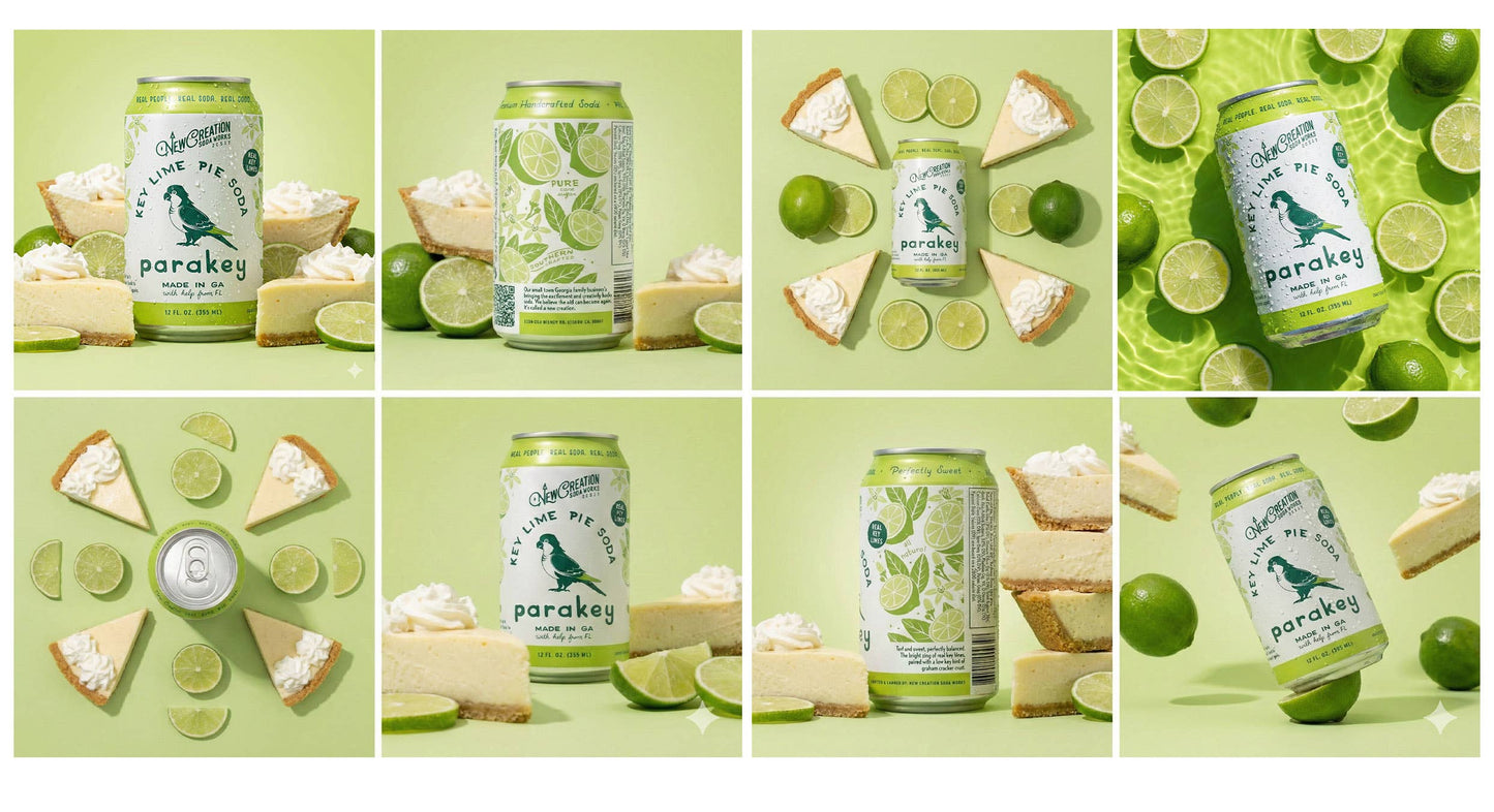 New Creation Soda - Parakey - Key Lime Pie Soda (Case of 16)