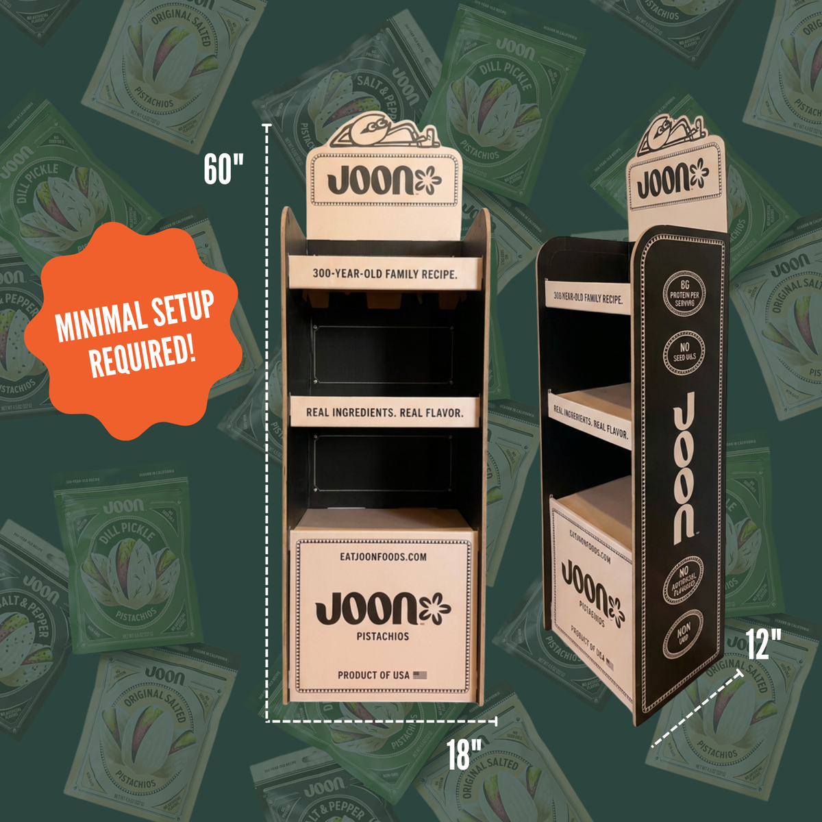 Joon - Joon Pistachios Floor Display Set | Display + 9 Cases