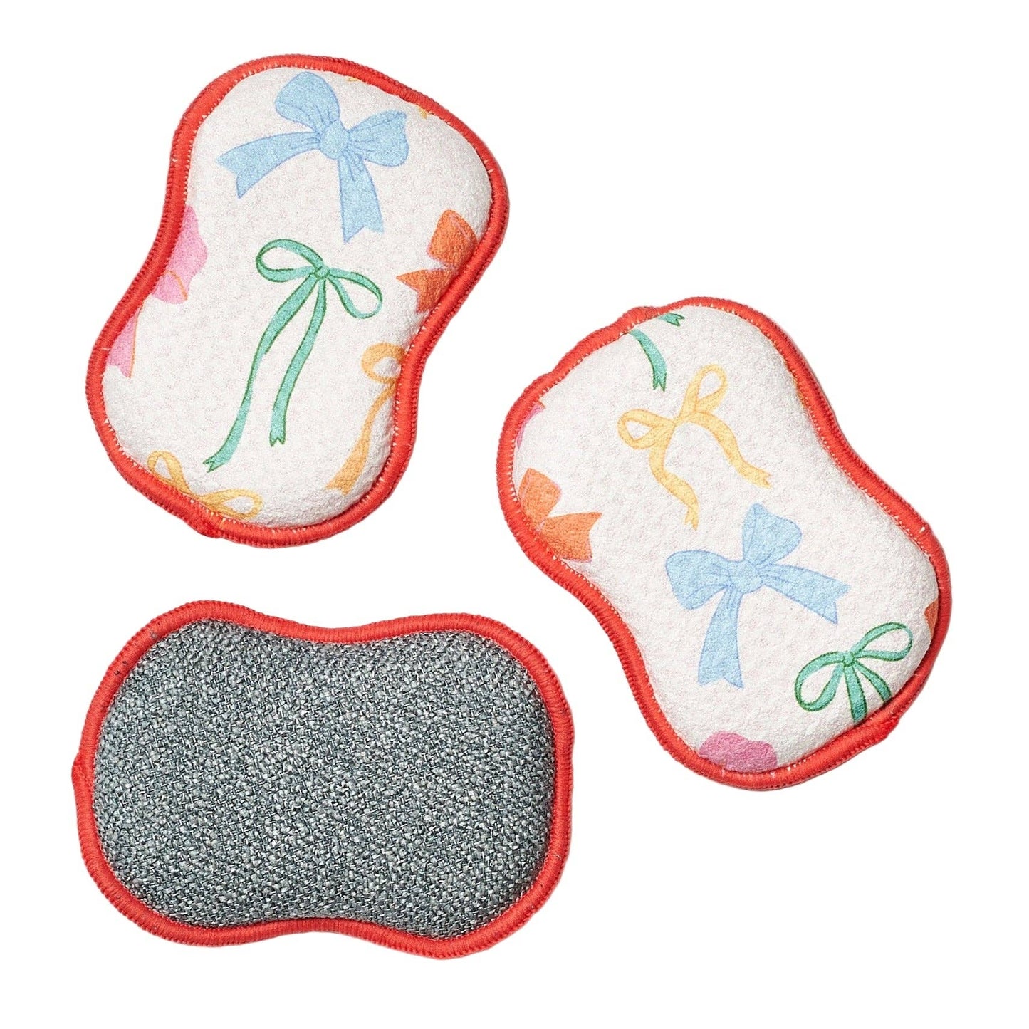 set of 3 sponges ribbons