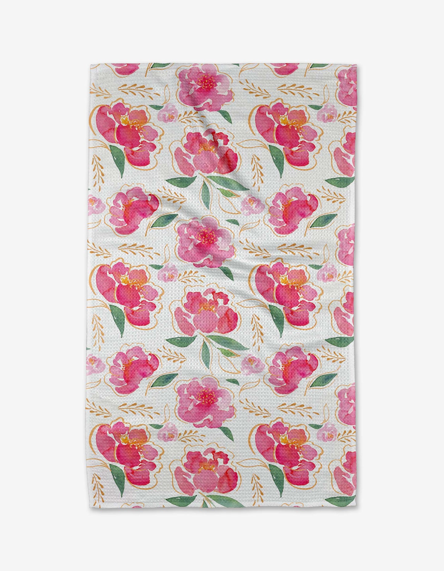 Pink Peony Tea Towel
