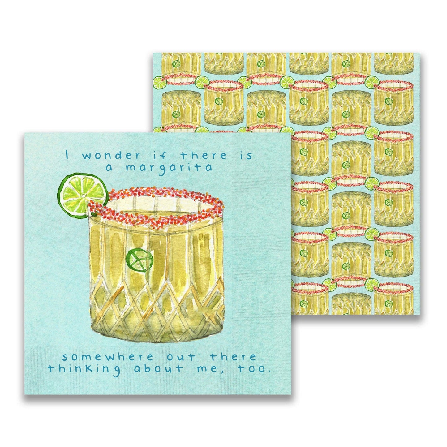 French Graffiti - Margarita Somewhere Cocktail Napkin