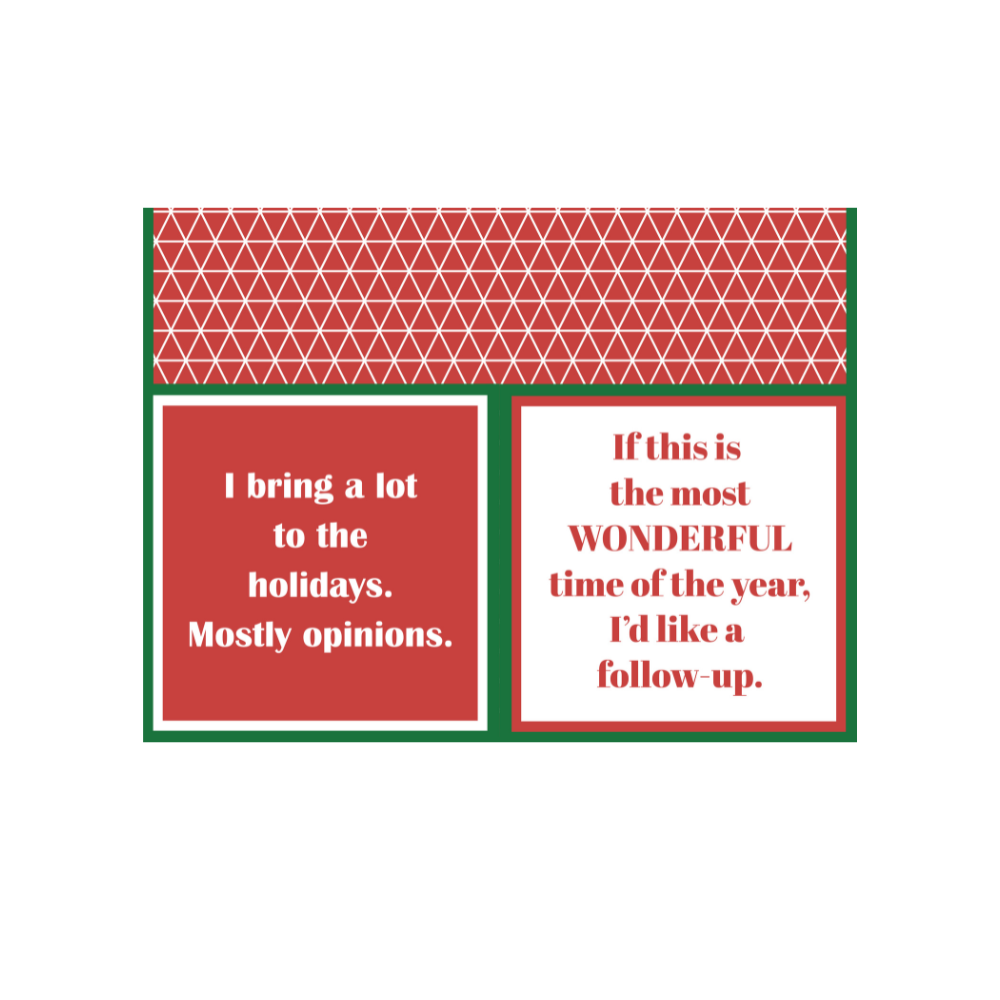 Drinks on Me - NAPKIN Xmas Most Wonderful Time | Funny Christmas Gift