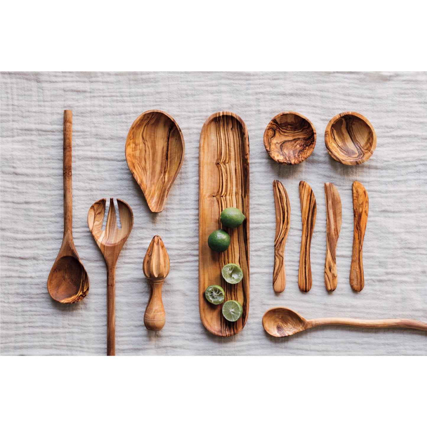 Olive Wood Spreaders Set of 4