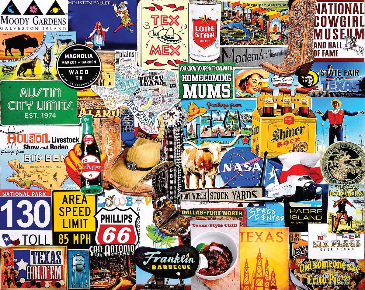 I Love Texas (1284pz) - 1000 Piece Jigsaw Puzzle