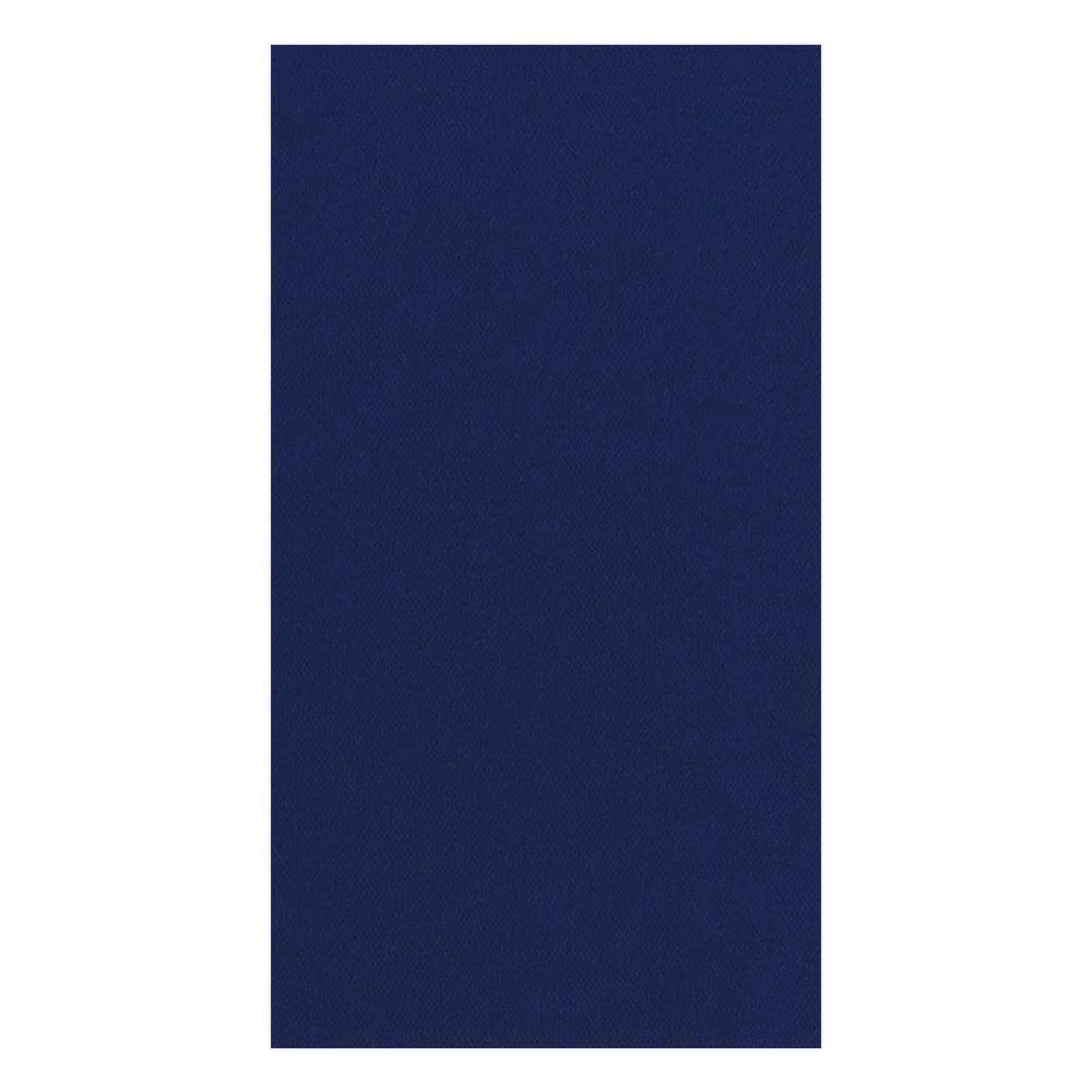 Paper Linen Navy Blue Guest Towels