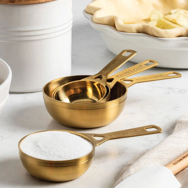 Set of 4 Measuring Cups Gold