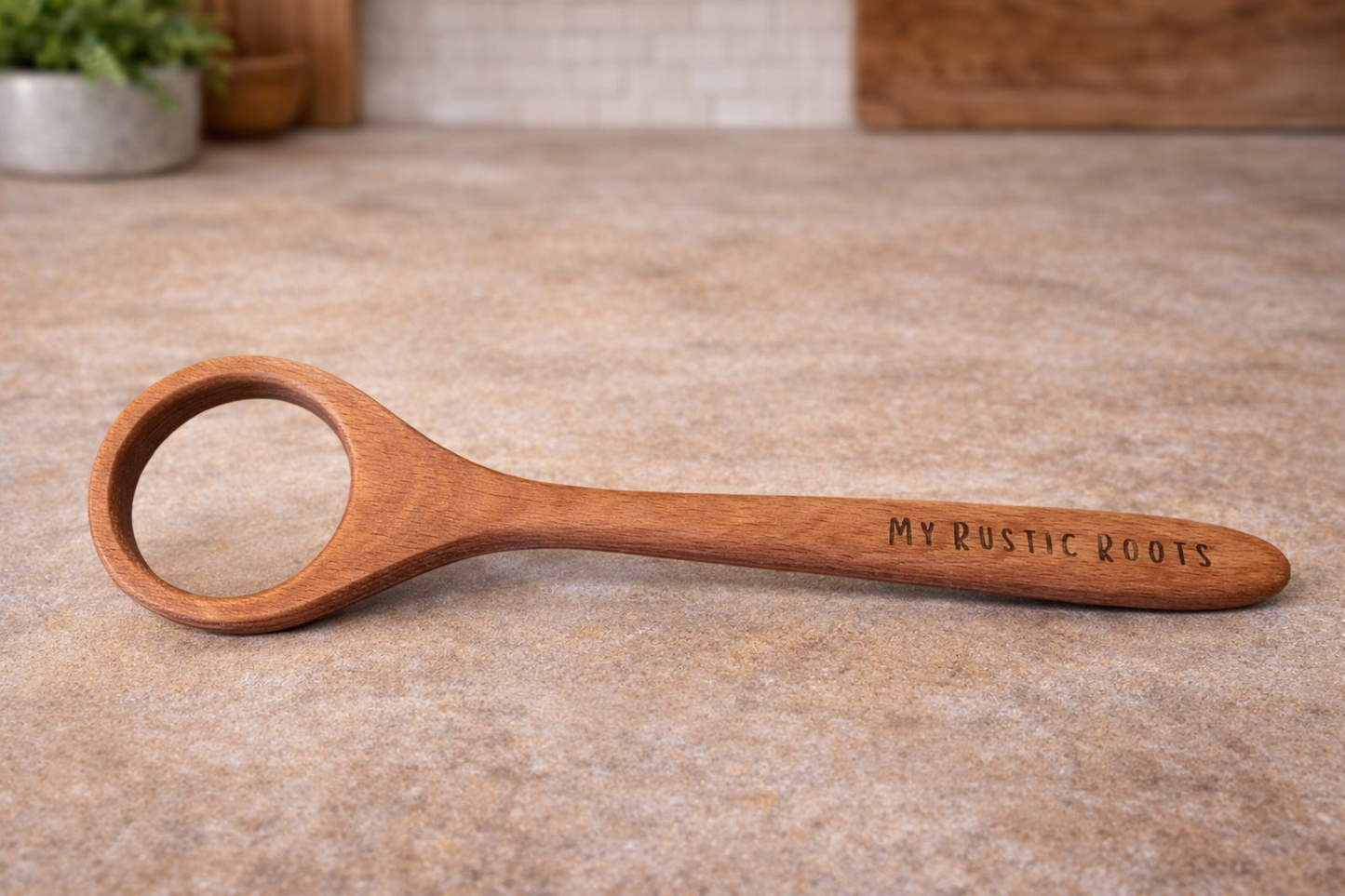 My Rustic Roots - Wooden Sourdough Spoon – Artisan Mixing Tool