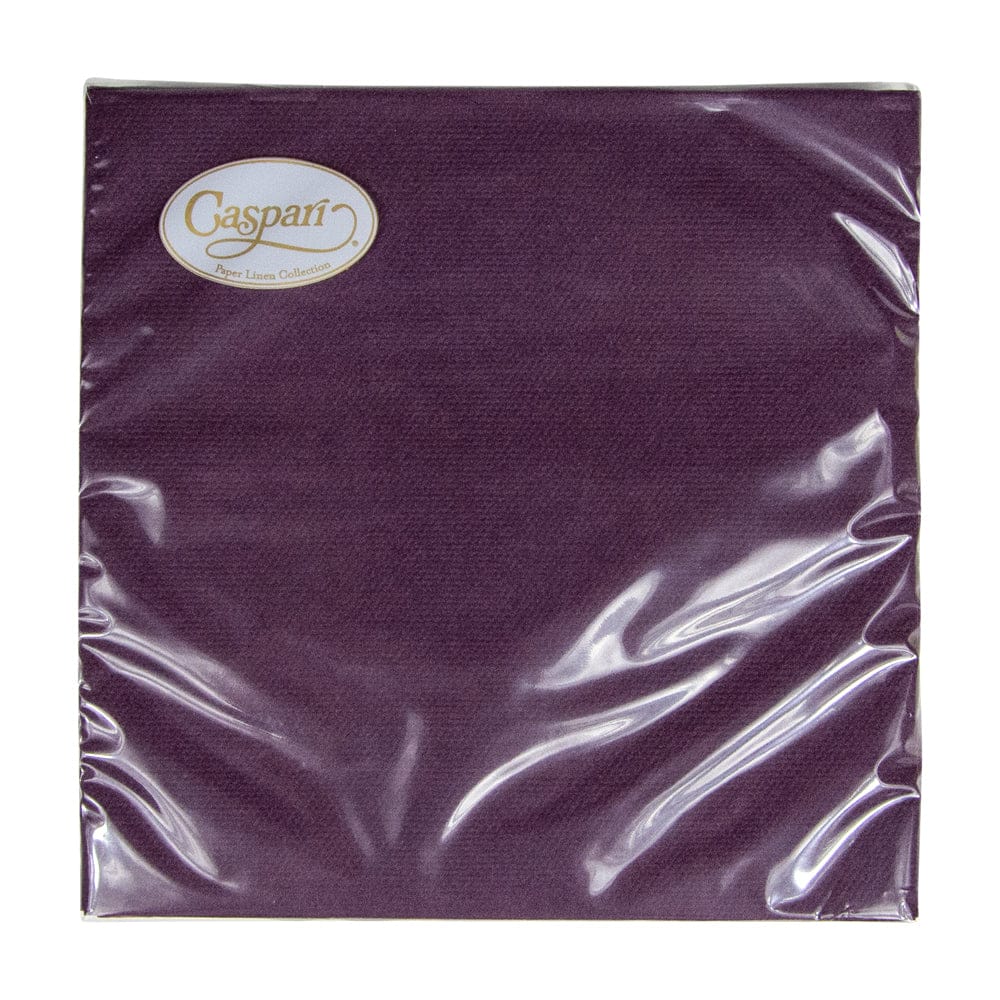 Paper Linen Aubergine Cocktail Napkin