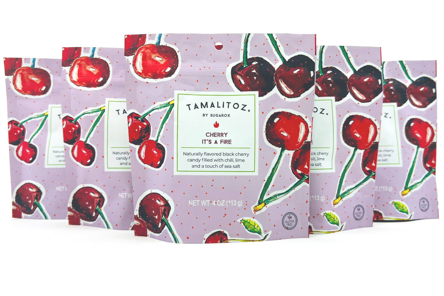 Sugarox Candy Studio LLC - CHERRY IT'S A FIRE TAMALITOZ CANDY 12 CT