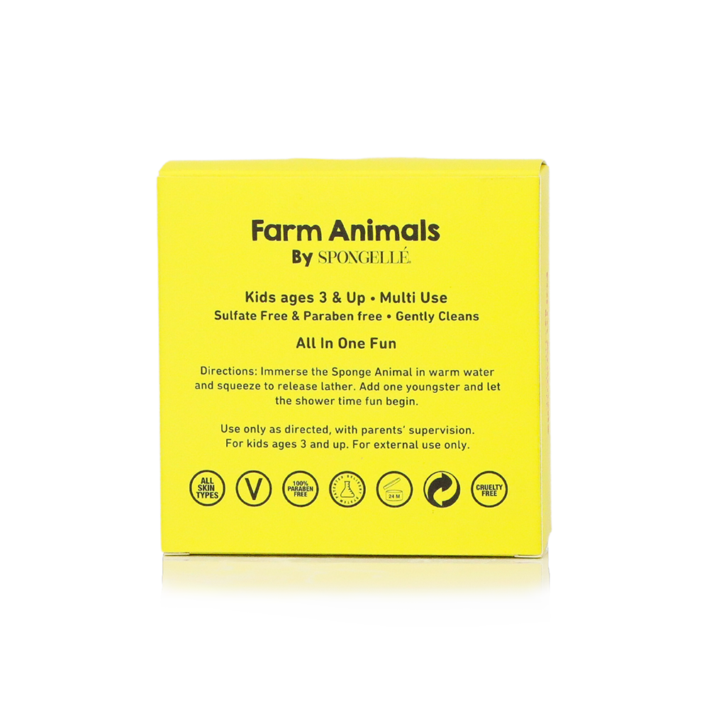 Spongellé | Valentines Day Gifts | Easter Gifts - Danny Duck Farm Animals Sponge | Kids | Kids Products
