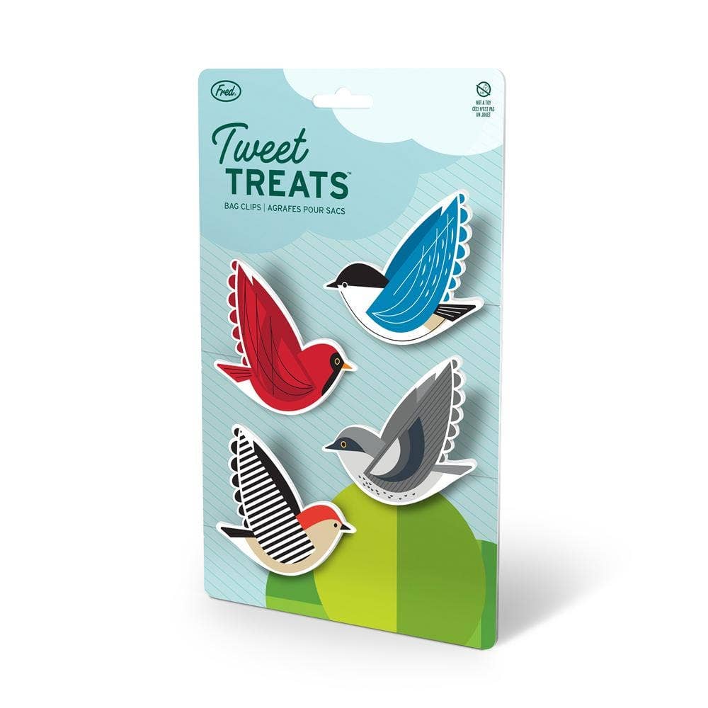 Fred & Friends - Tweet Treats - Bird Bag Clips - Set of 4