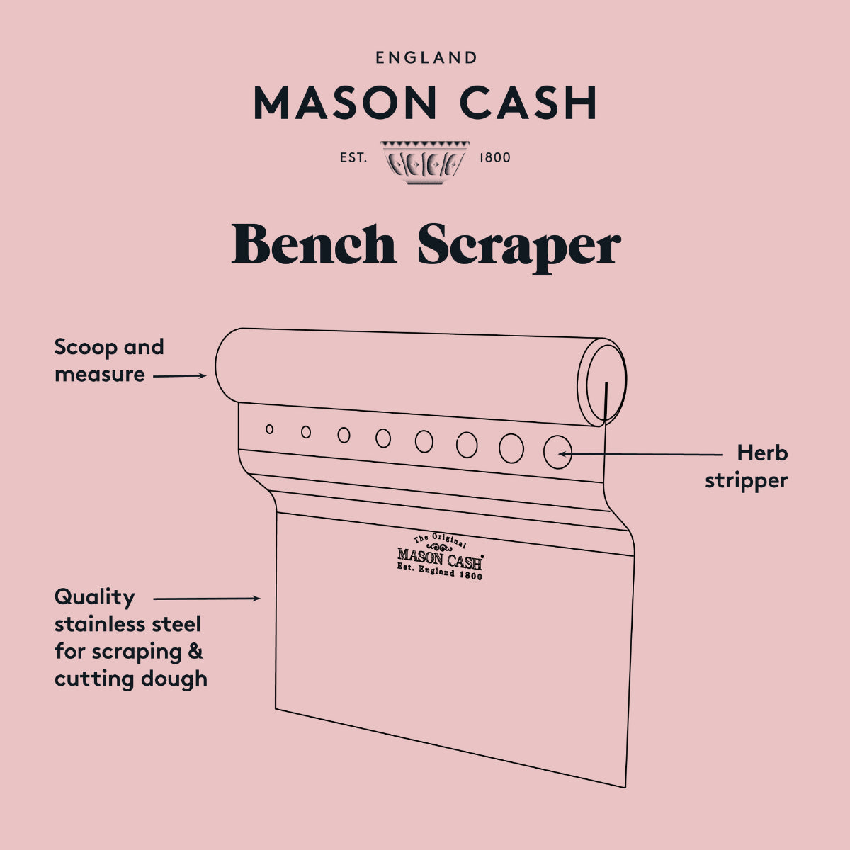 4 in 1 Bench Scraper
