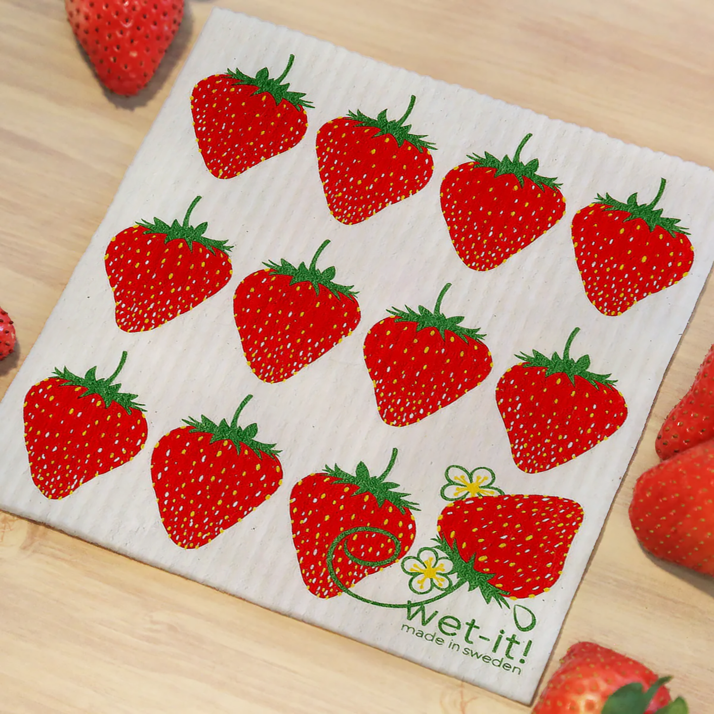 Strawberry Swedish Cloth
