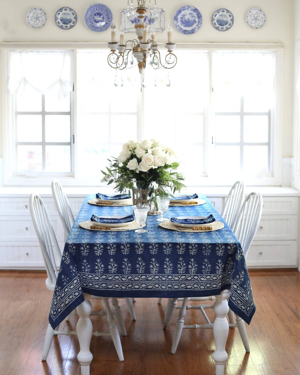 PACIFIC & ROSE TEXTILES - Tablecloth Lawrence Indigo