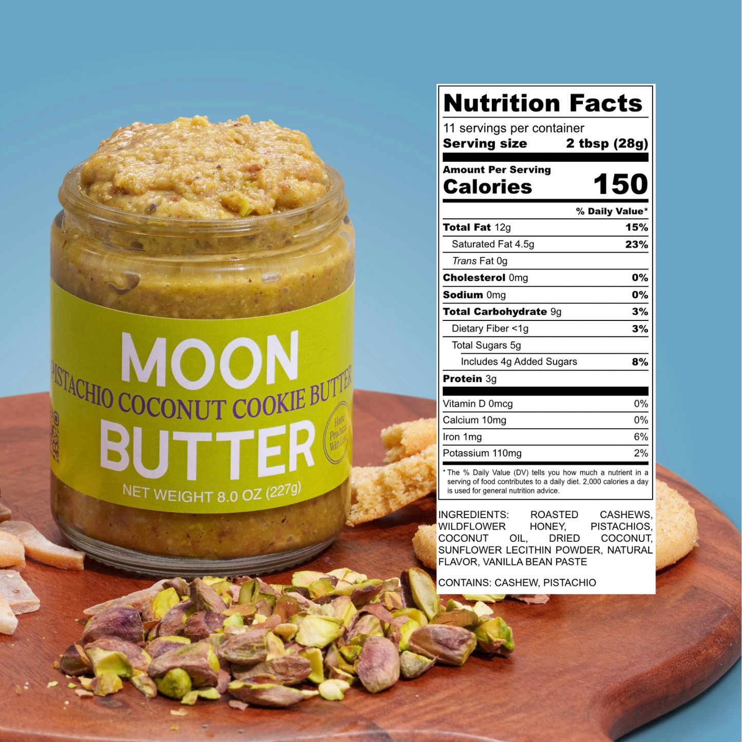 Pistachio Coconut Cookie Butter