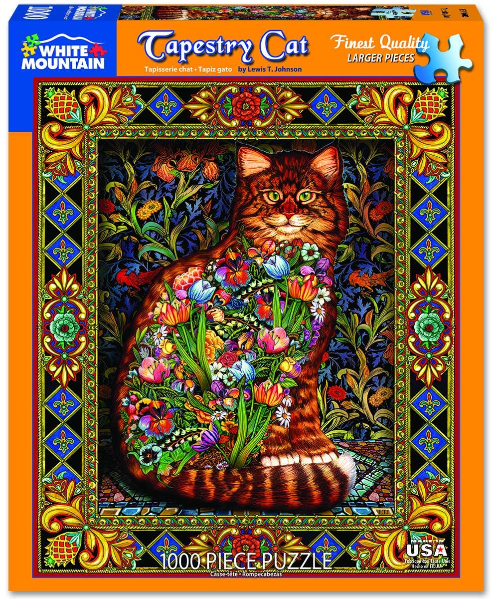 Tapestry Cat (402pz) - 1000 Piece Jigsaw Puzzle