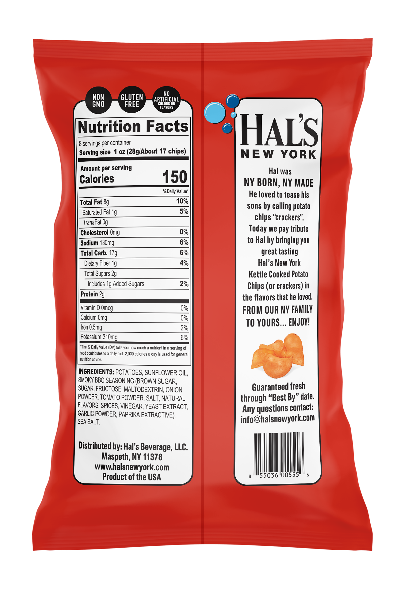 Hal's New York - BBQ (X-LARGE BAG)