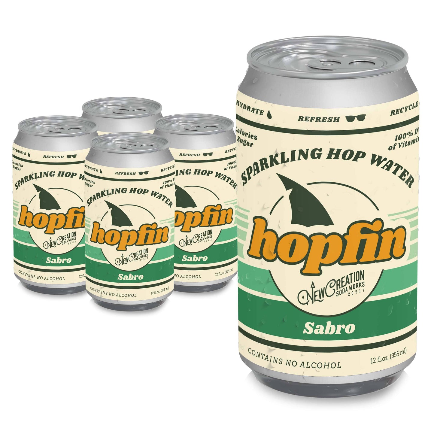 New Creation Soda - Hopfin Sabro (Case of 16)