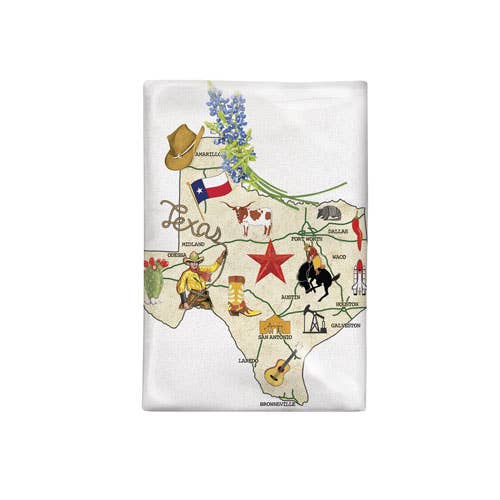Mary Lake-Thompson Ltd. - Texas Landmarks Bagged Towel