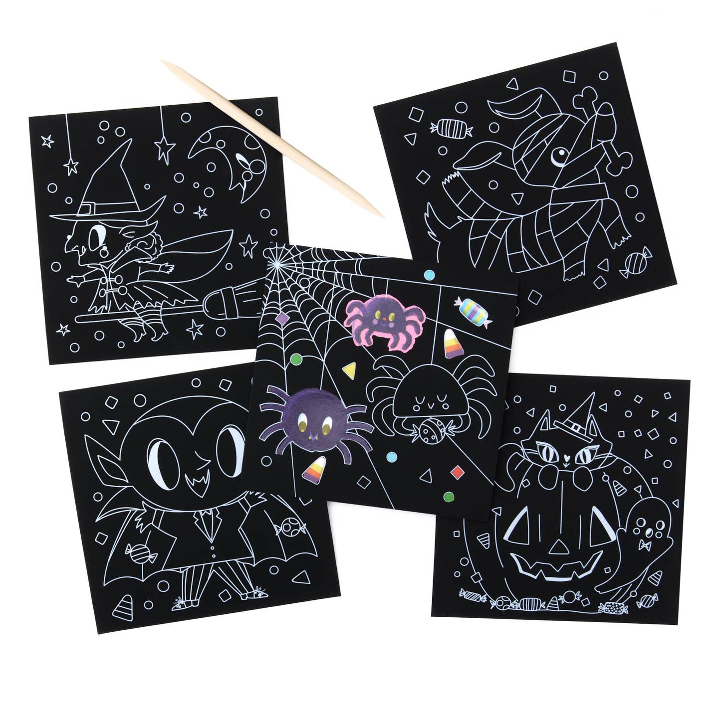 Sparkle Scratch Art - Spider