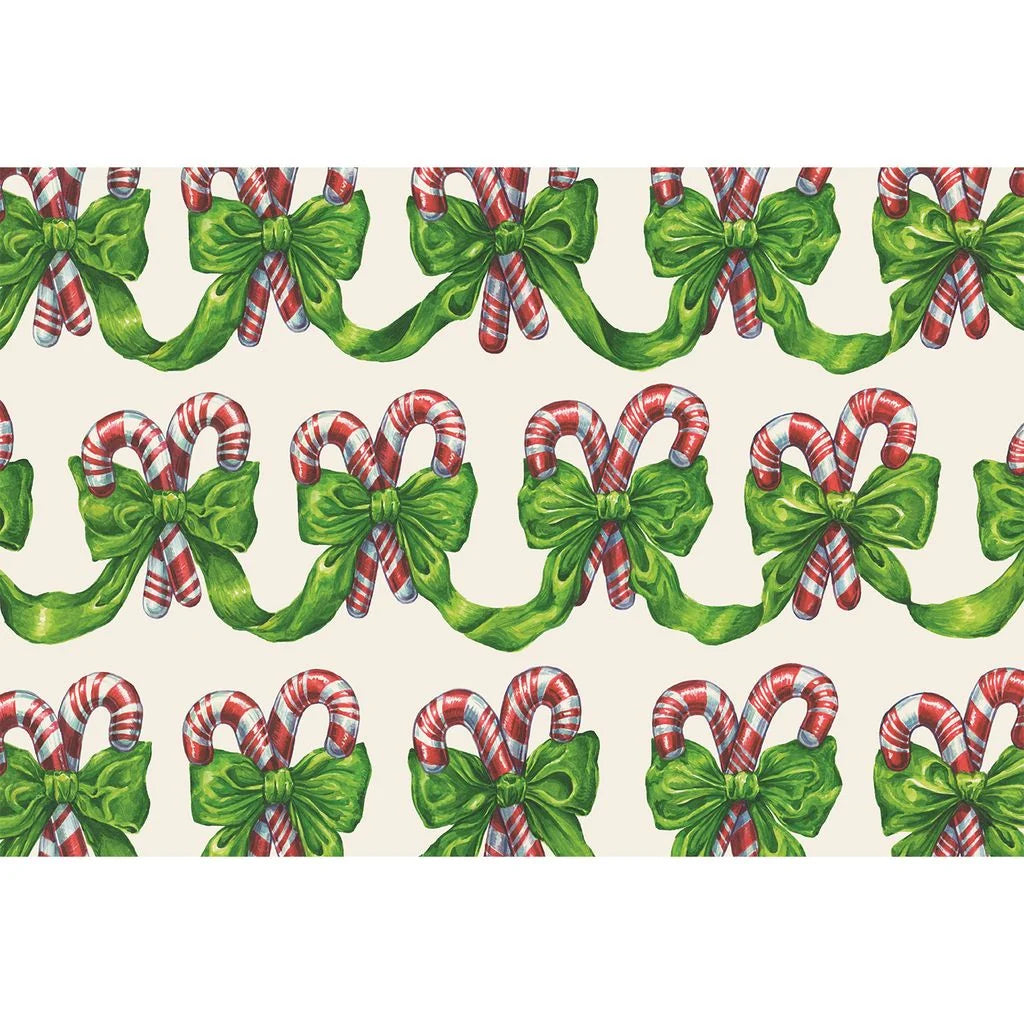 Festive Candy Canes Placemat