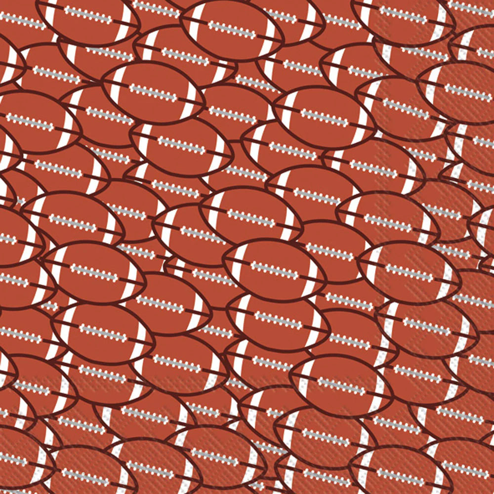 Football red/brown Cocktail Napkins