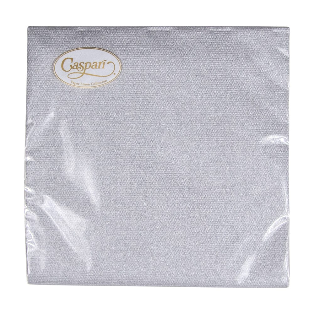 Paper Linen Silver Cocktail Napkin