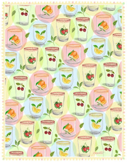 Squeeze the Day Double Sided Tea Towel