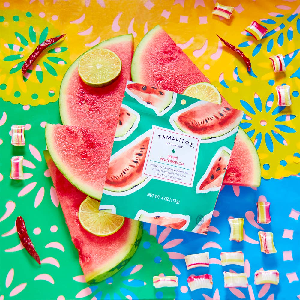 Sugarox Candy Studio LLC - DIVINE WATERMELON TAMALITOZ CANDY 12 CT