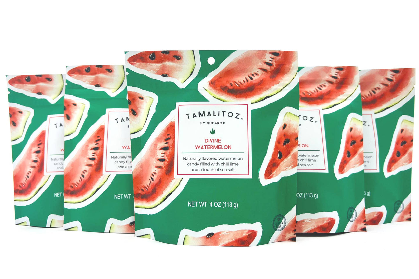 Sugarox Candy Studio LLC - DIVINE WATERMELON TAMALITOZ CANDY 12 CT