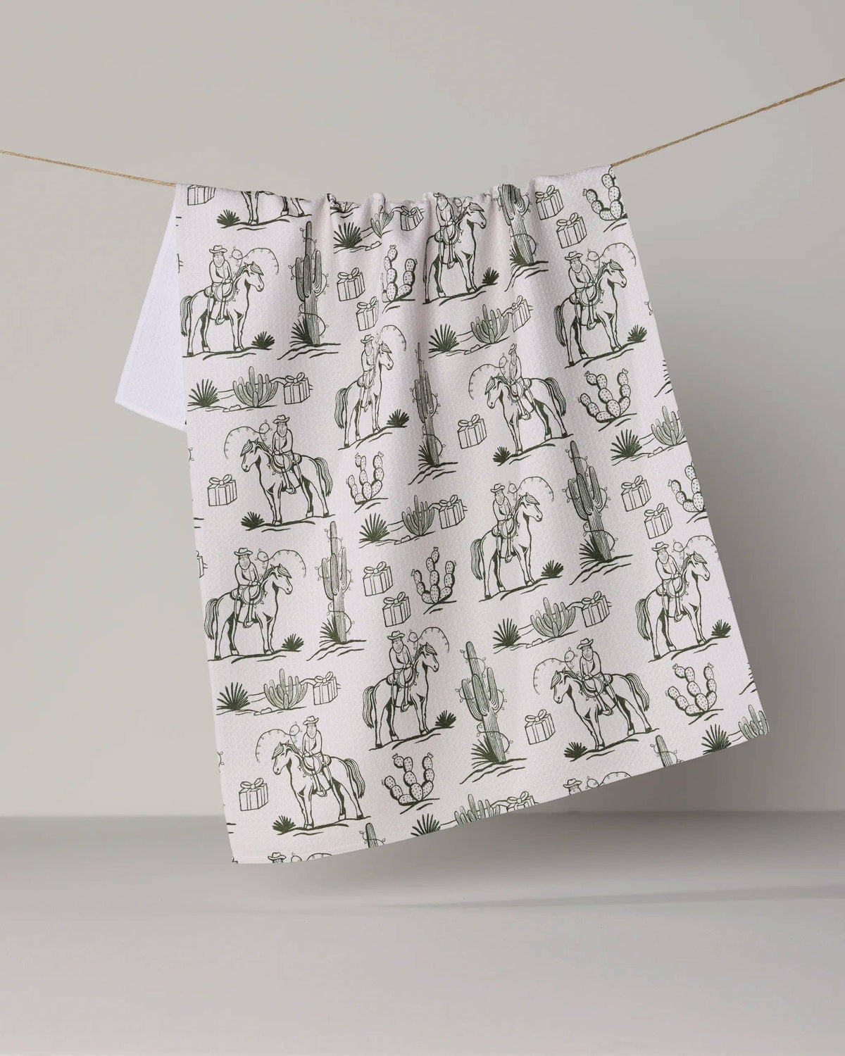 Cowboy Claus Tea Towel - Holiday 2026