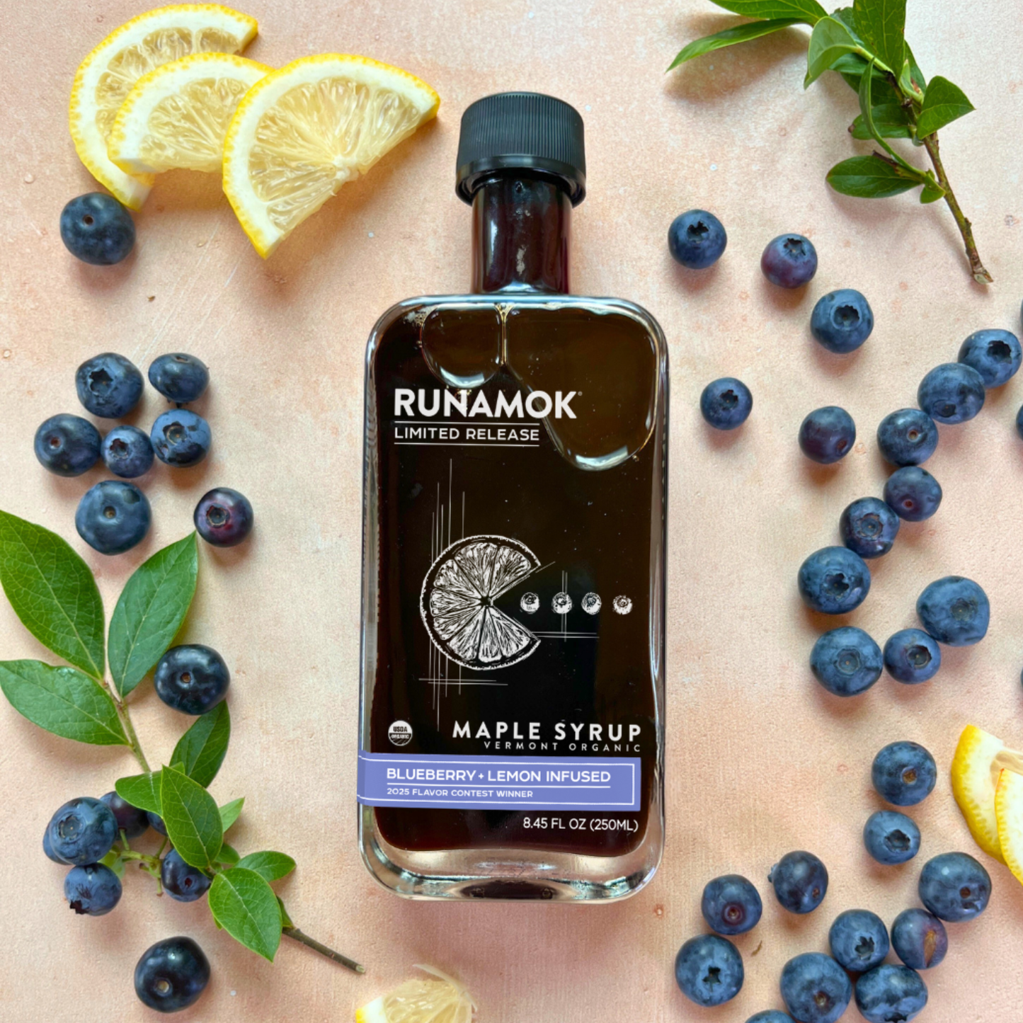 Runamok - *LIMITED Blueberry + Lemon Infused Organic Maple Syrup 250ml