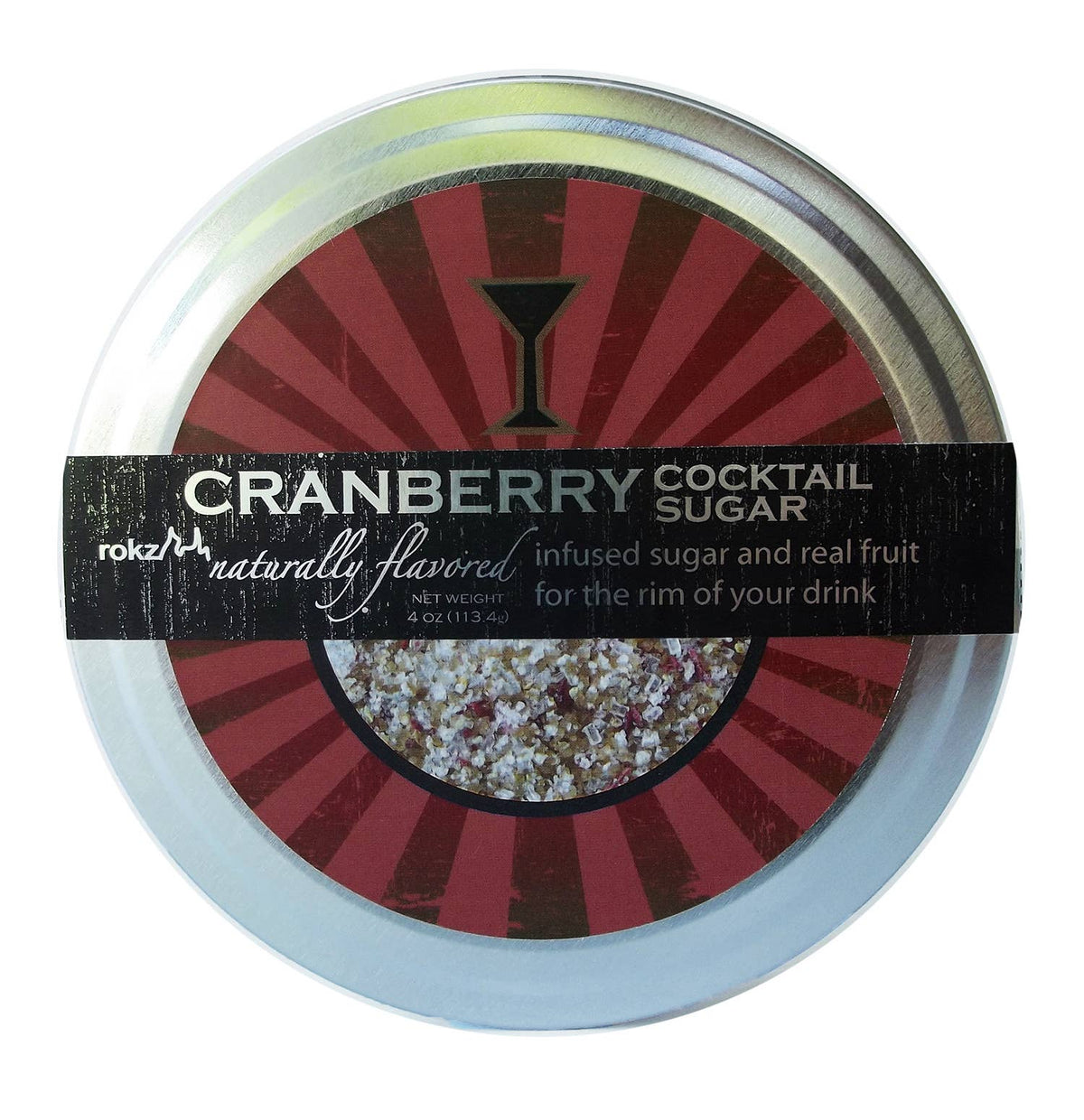 Cranberry Sugar Cocktail & Mocktail Rimmer