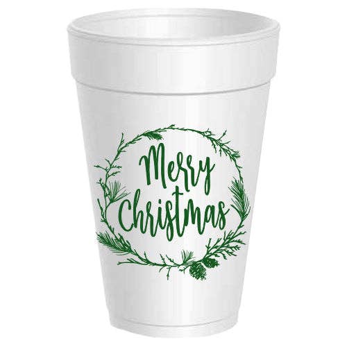 Merry Christmas Wreath - 10 pack