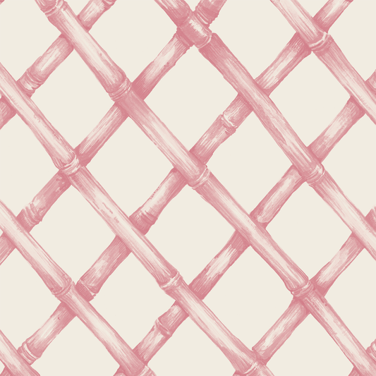Hester & Cook - Stationery - Pink Lattice Cocktail Napkin